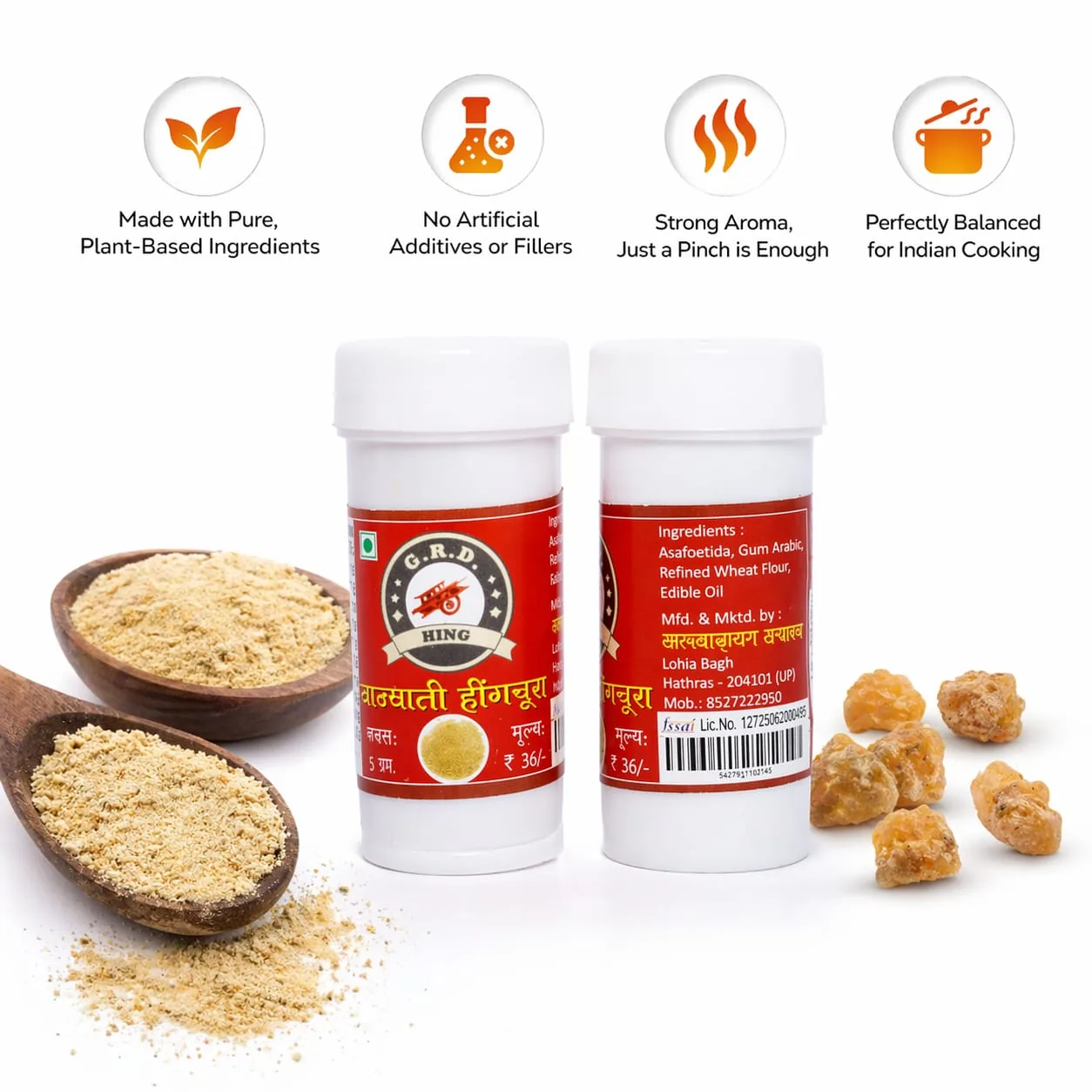 Bandhani Hing Churan — 5g Jar