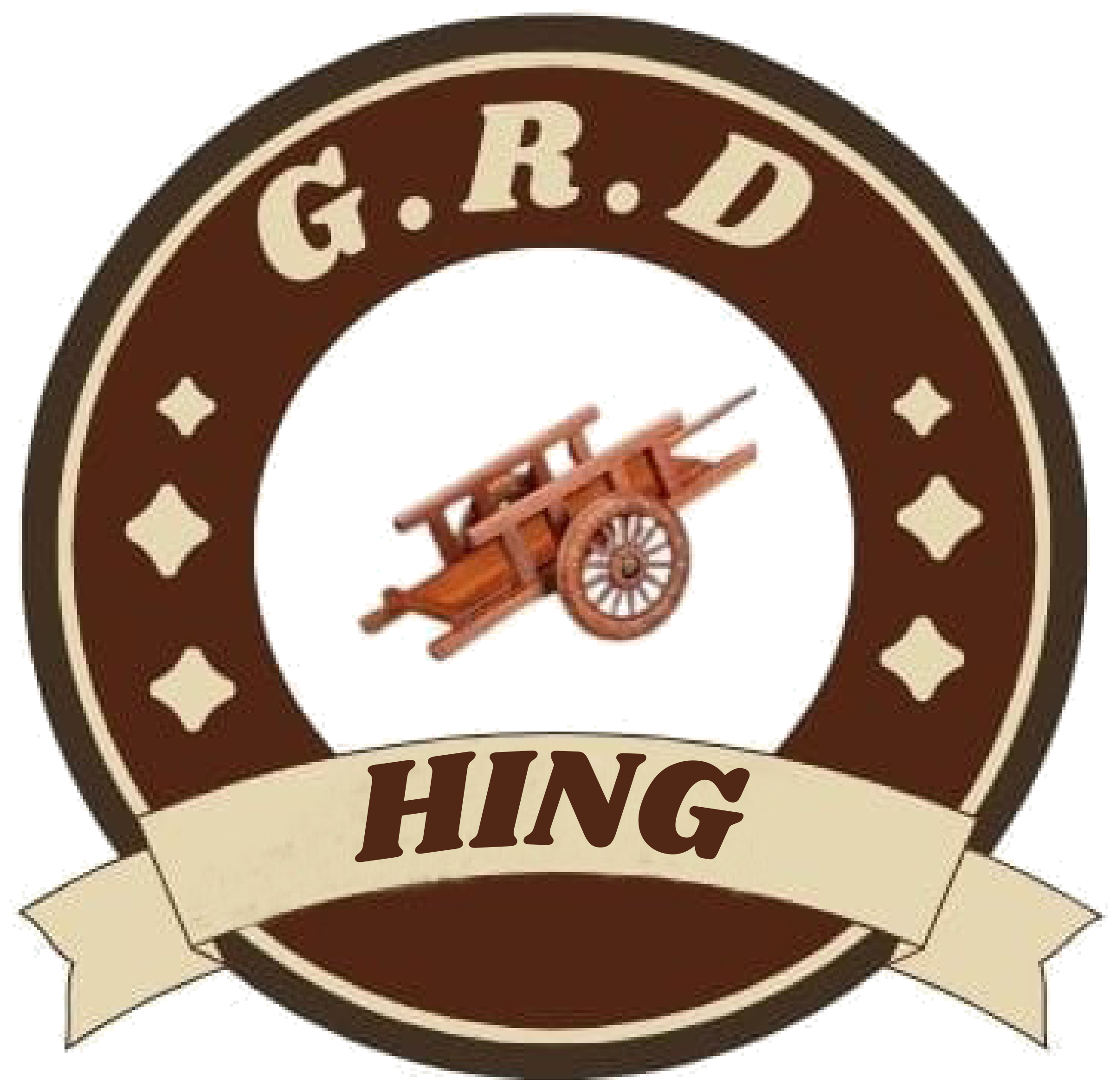 G.R.D Hing emblem — bullock cart mark